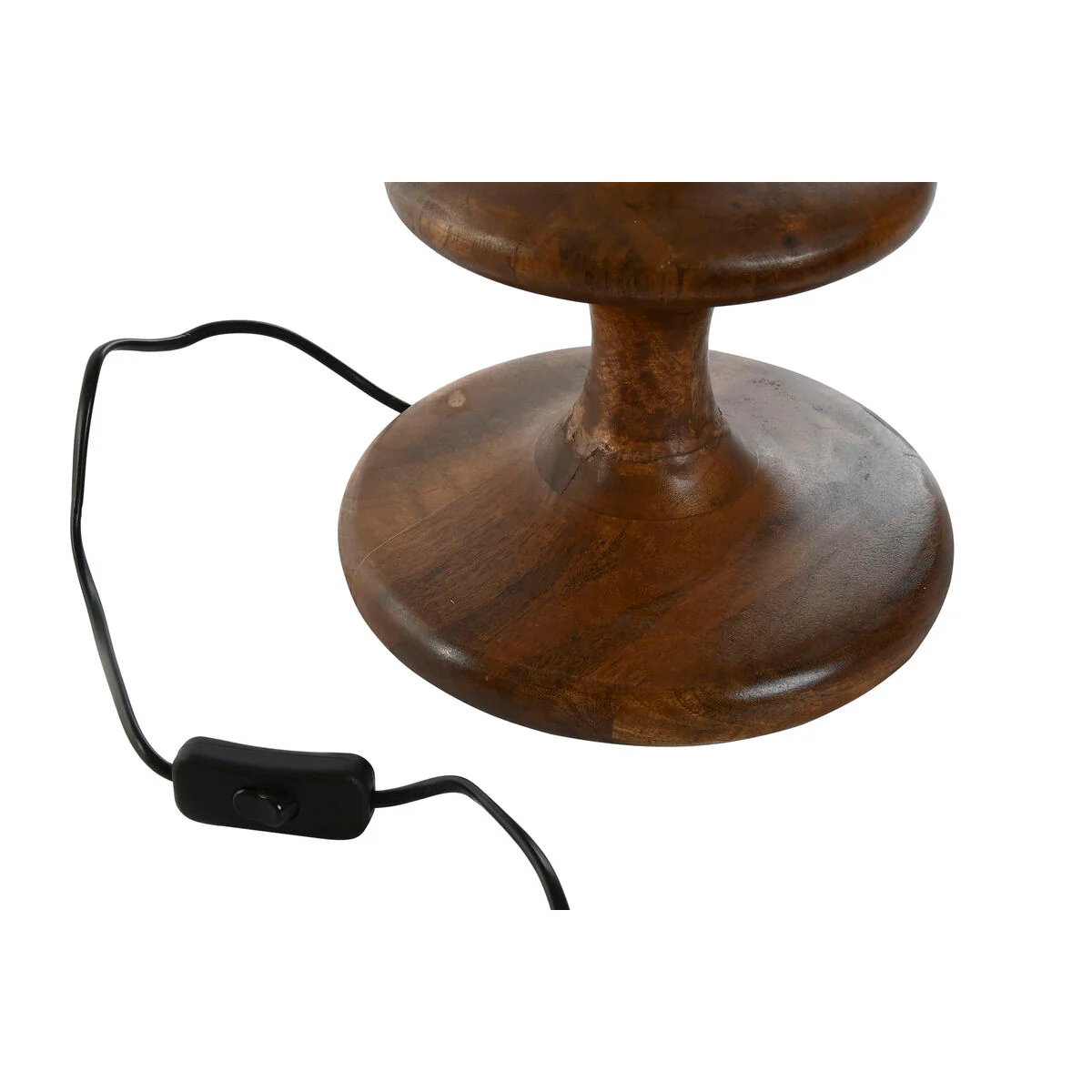 Lampada da tavolo Home ESPRIT Marrone Beige Legno di mango 50 W 220 V 40 x 40 x 70 cm 40 X 40 X 68 CM - Image 3