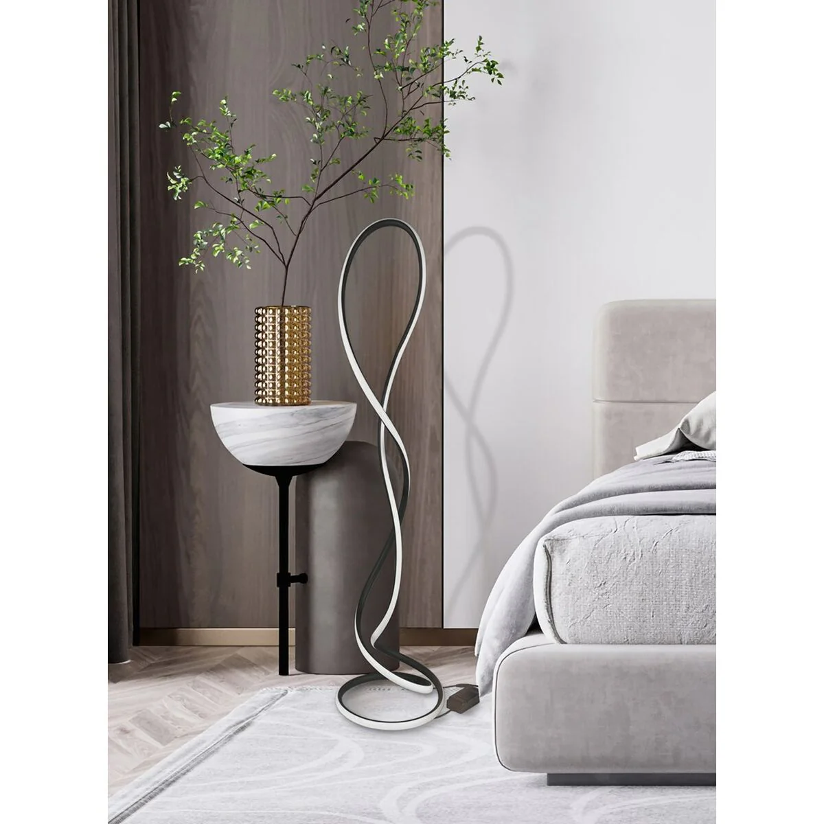 Lampada da Terra Activejet AJE-LARO LP Nero 76 W 220-240 V (1 Pezzi) - Image 3