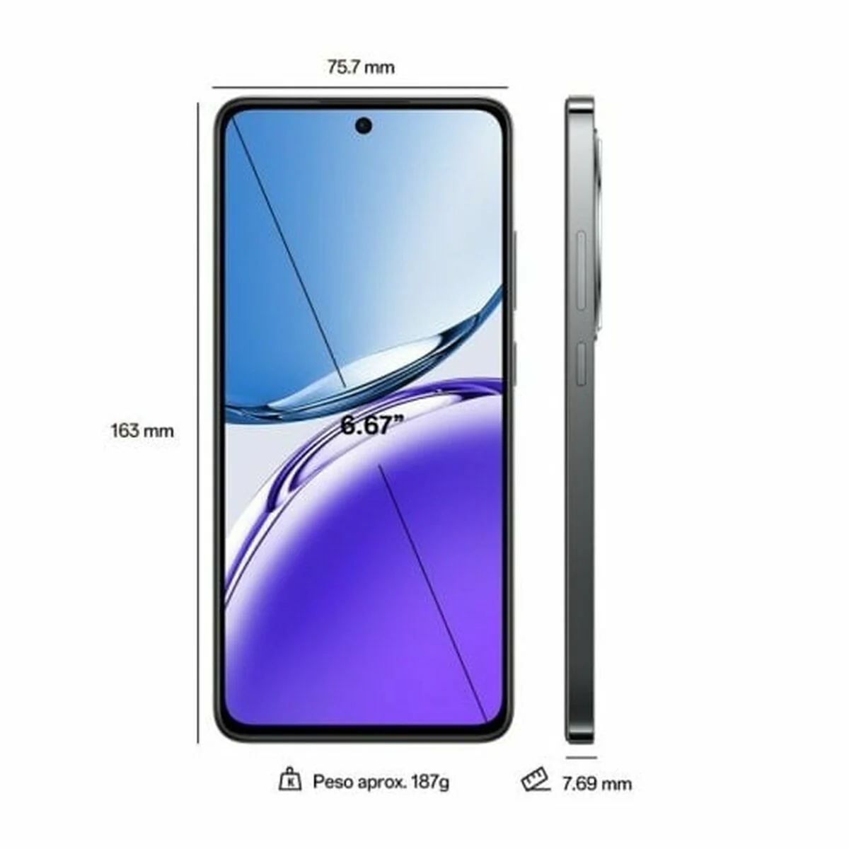 Smartphone Oppo 6,67" QUALCOMM SNAPDRAGON 685 8 GB RAM 256 GB Grigio (Ricondizionati A) - Image 5